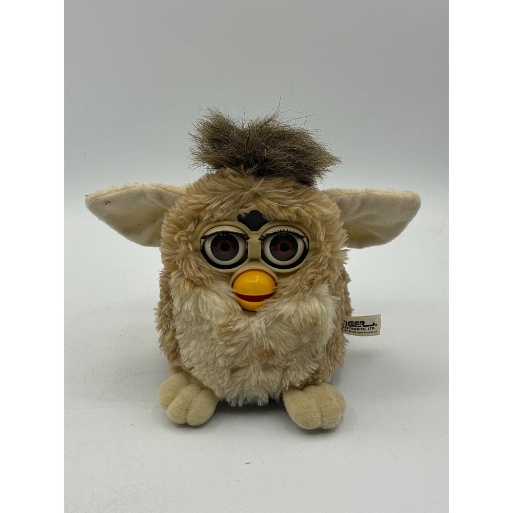 Vintage 1998 Tiger Electronics Furby Tan Cream Model 70-800 Toy No Voice